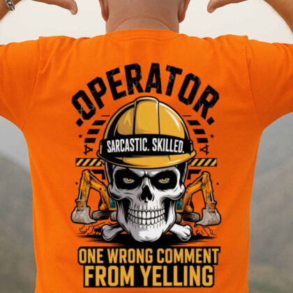 One Comment From Yelling Operator Apparel - Skull Sarcasm