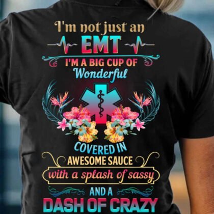 EMT Big Cup Of Wonderful Apparel - Funny Floral EMS