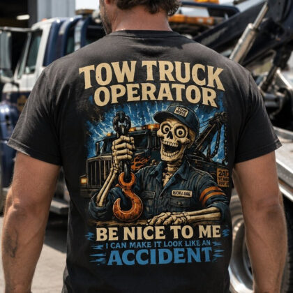 Be Nice Tow Truck Operator Apparel - Skeleton