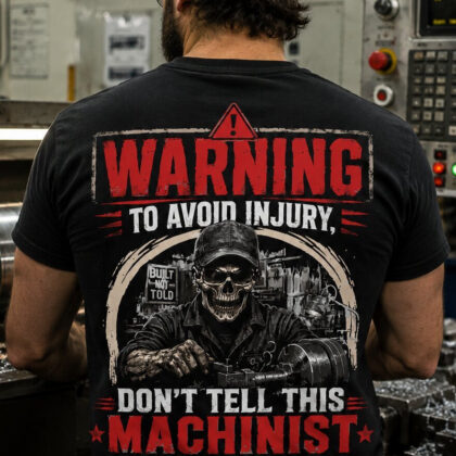 Warning To Avoid Injury Don't Tell This Machinist How To Do His Work